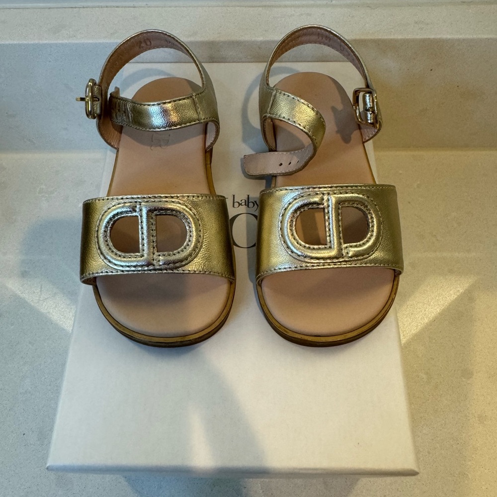 Dior Tan Baby Sandals